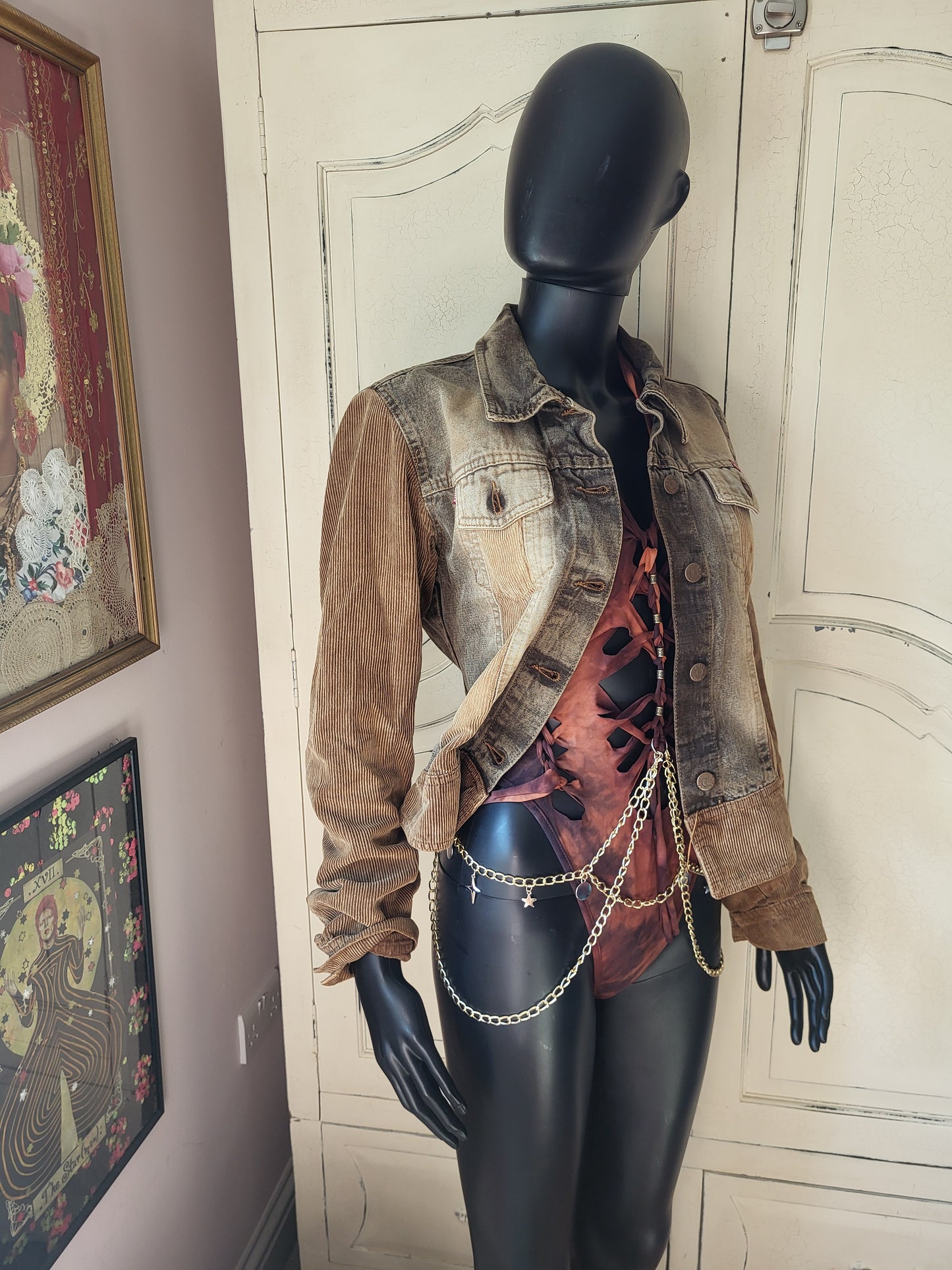 Vintage Koix Denim and Courduroy Jacket