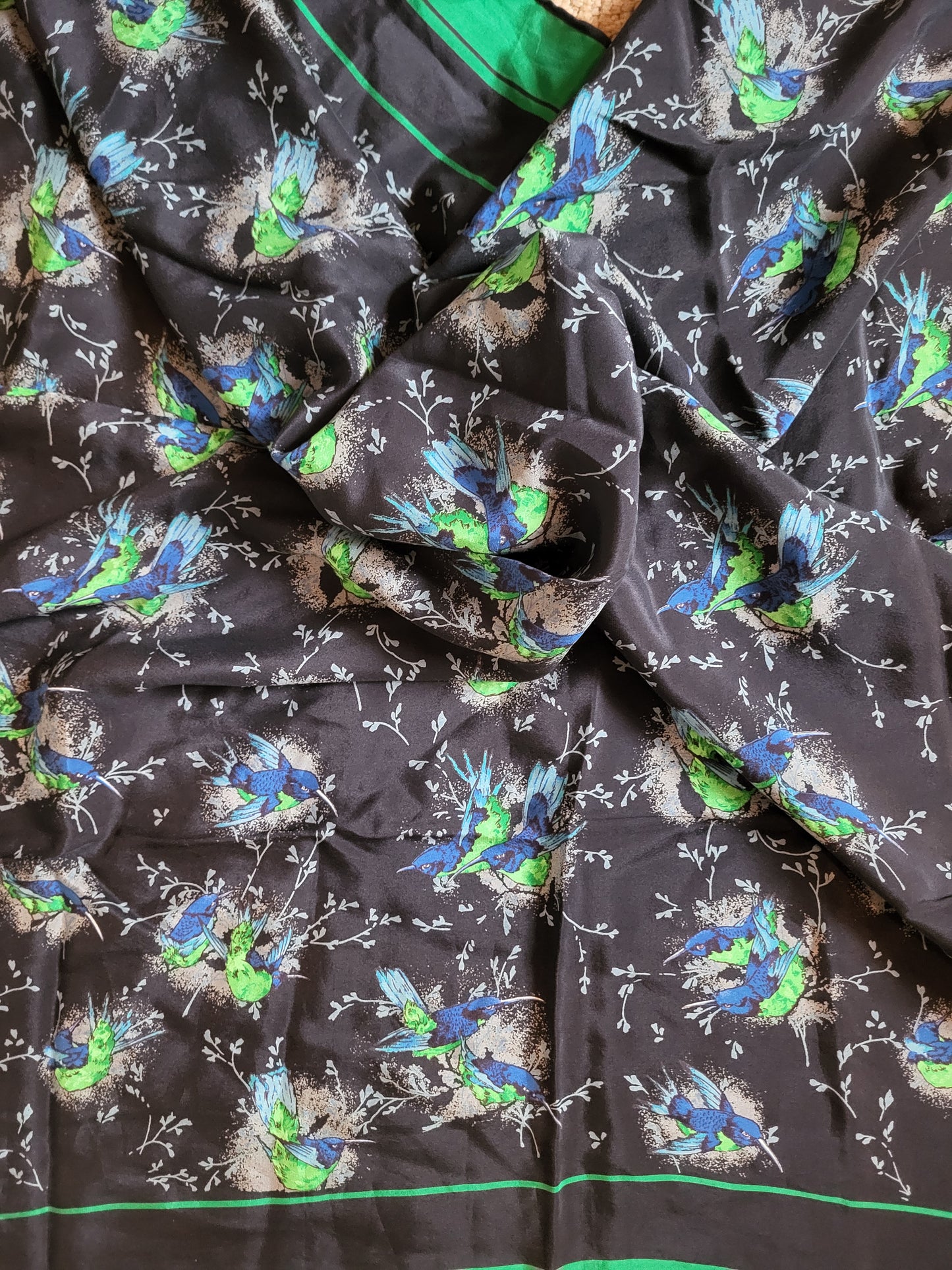 Gucci Vintage Silk Carré Scarf