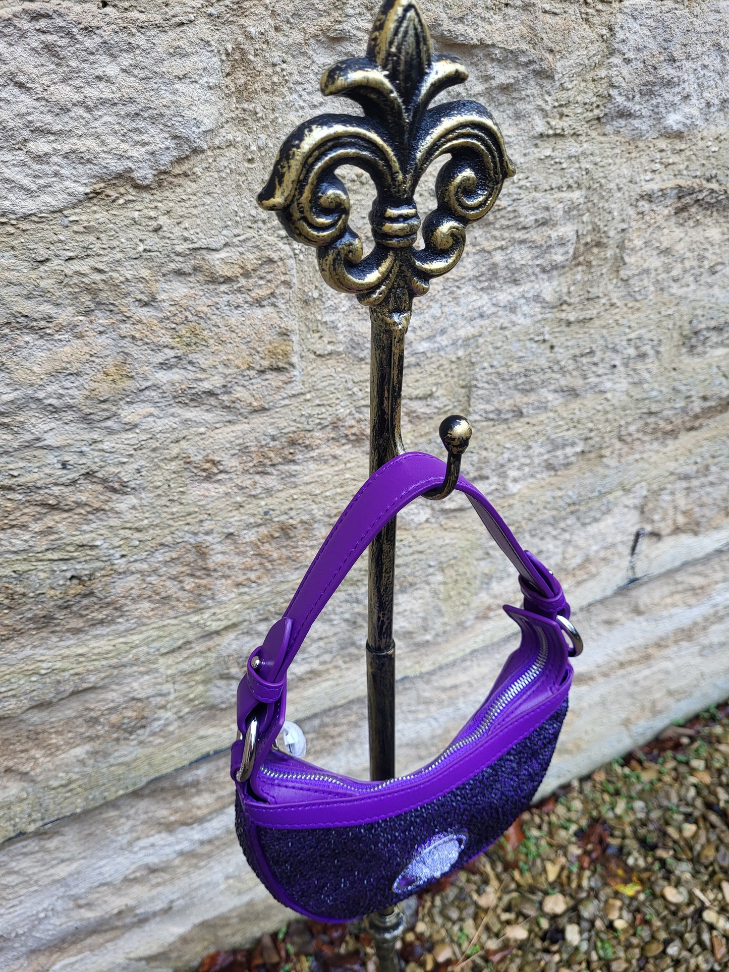 Versace Crystal Repeat Mini Hobo Bag BNWT