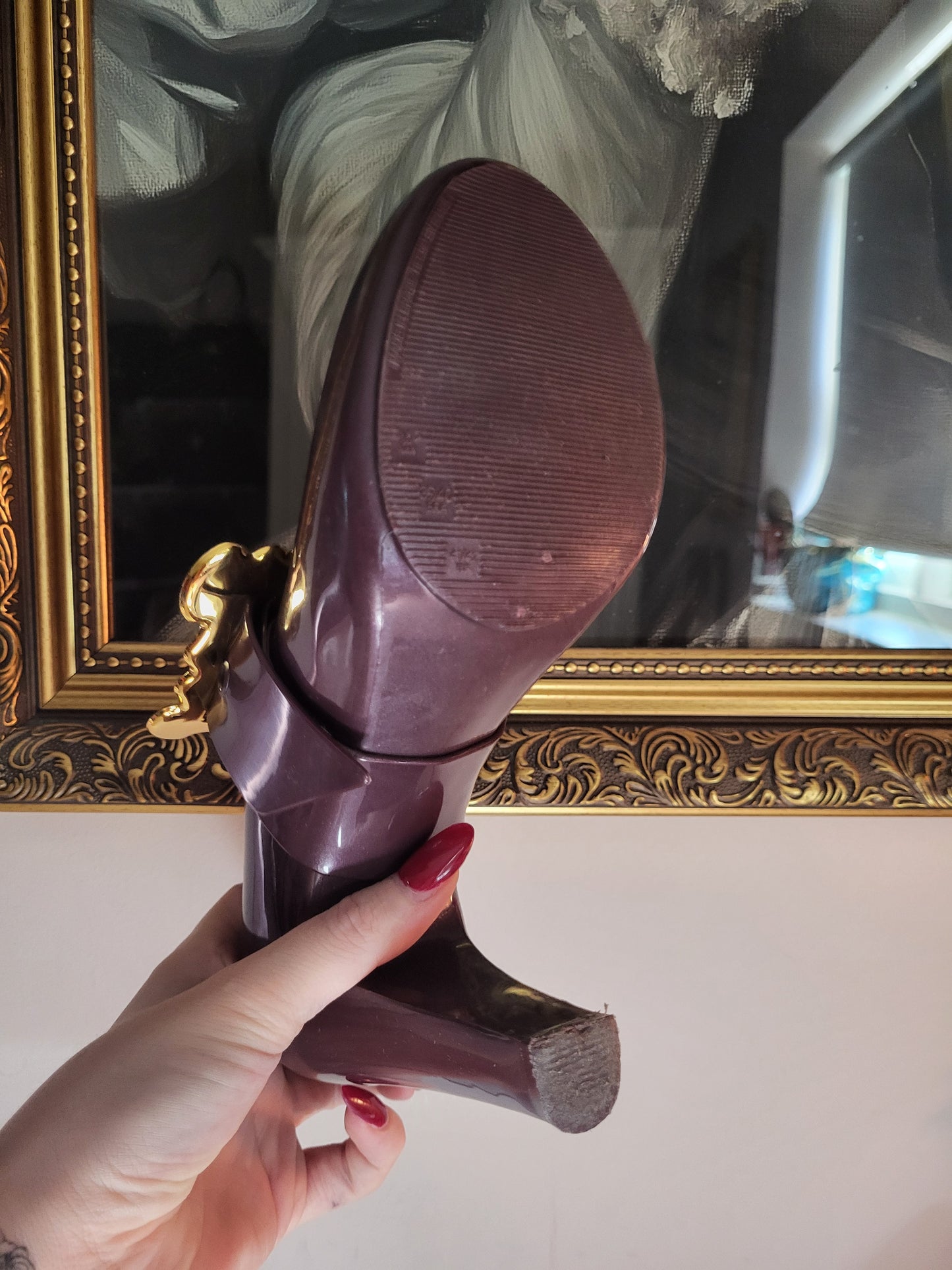 Vivienne Westwood Anglomania x Melissa Plum Baroque Buckle Heels