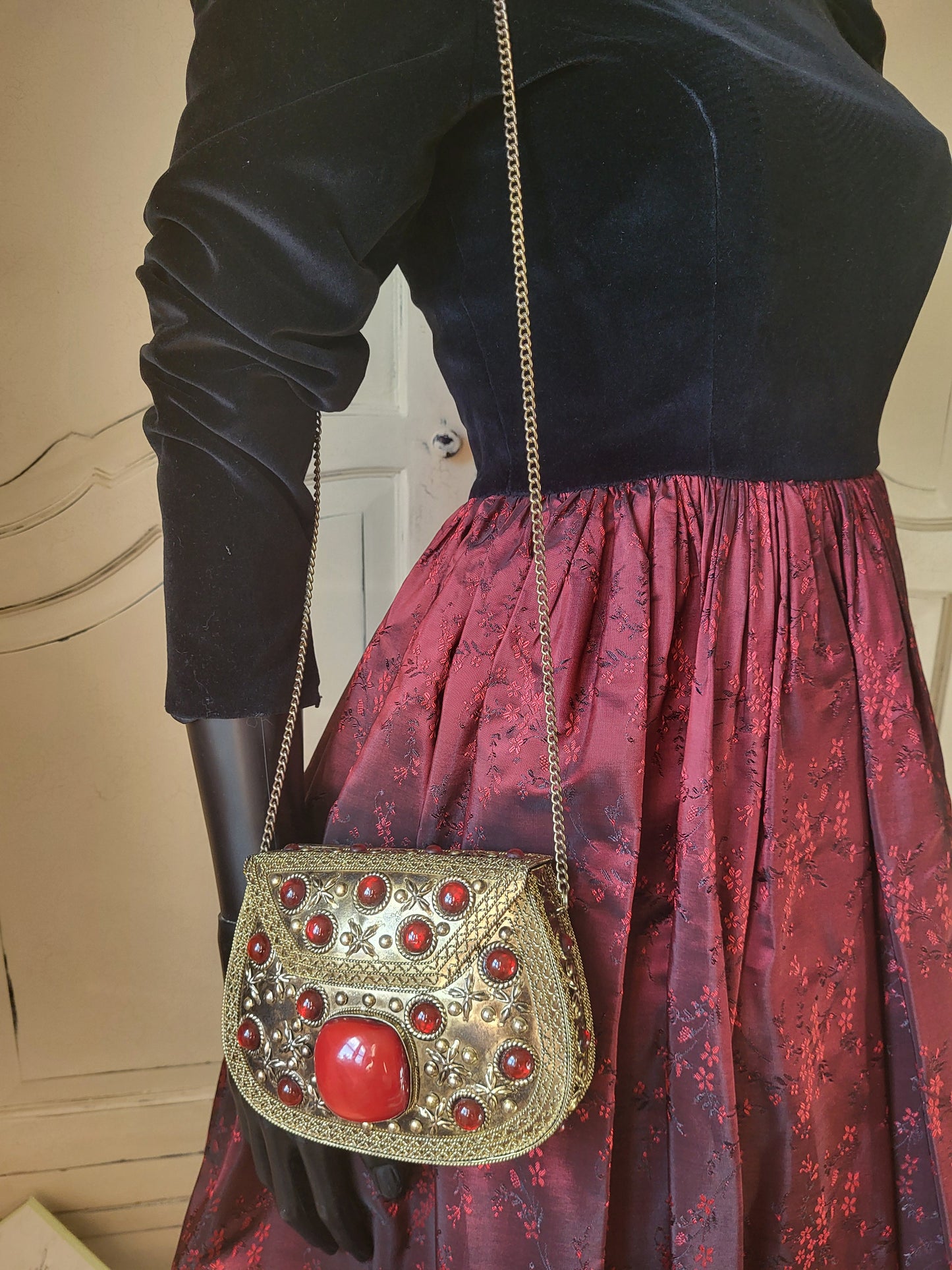 Vintage 1990s Custom-Made Evening Dress