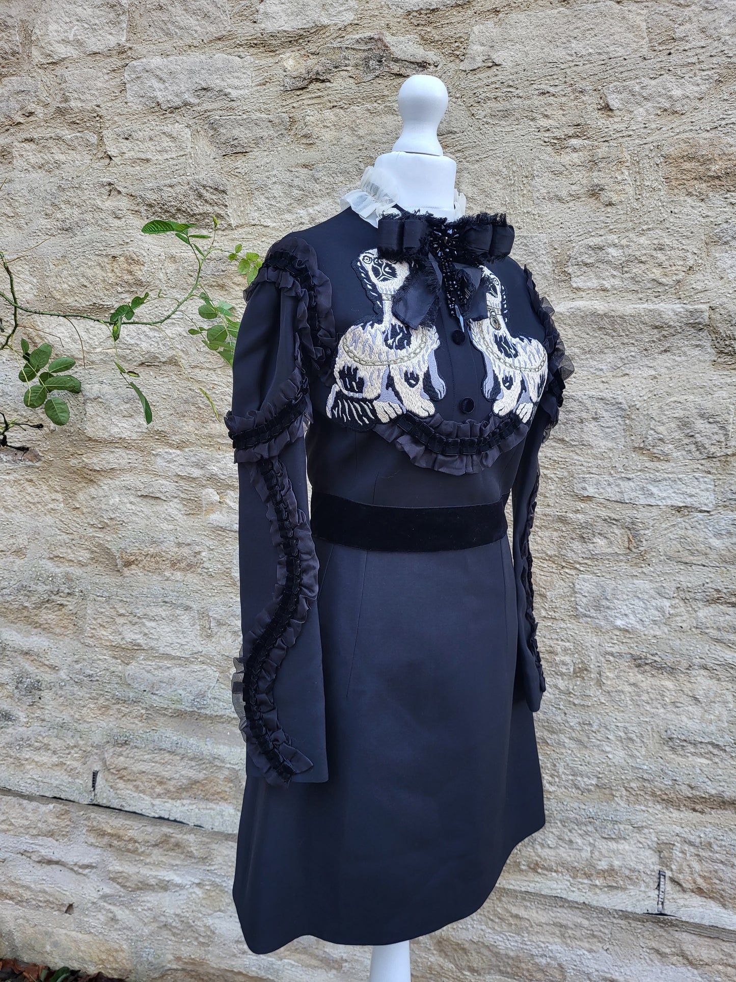 Gucci Alessandro Michele Beaded Bosco & Orso Dress