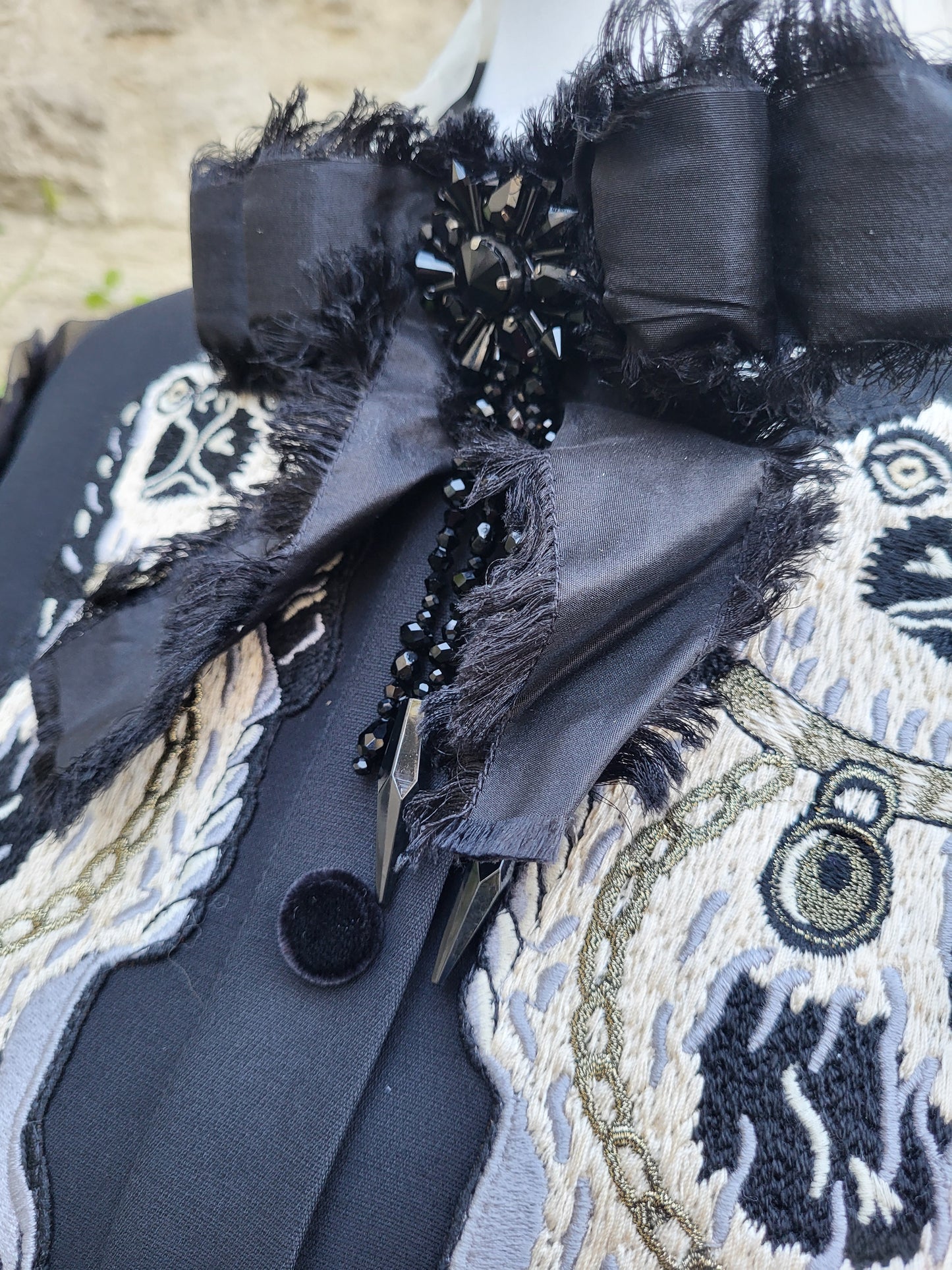 Gucci Alessandro Michele Beaded Bosco & Orso Dress