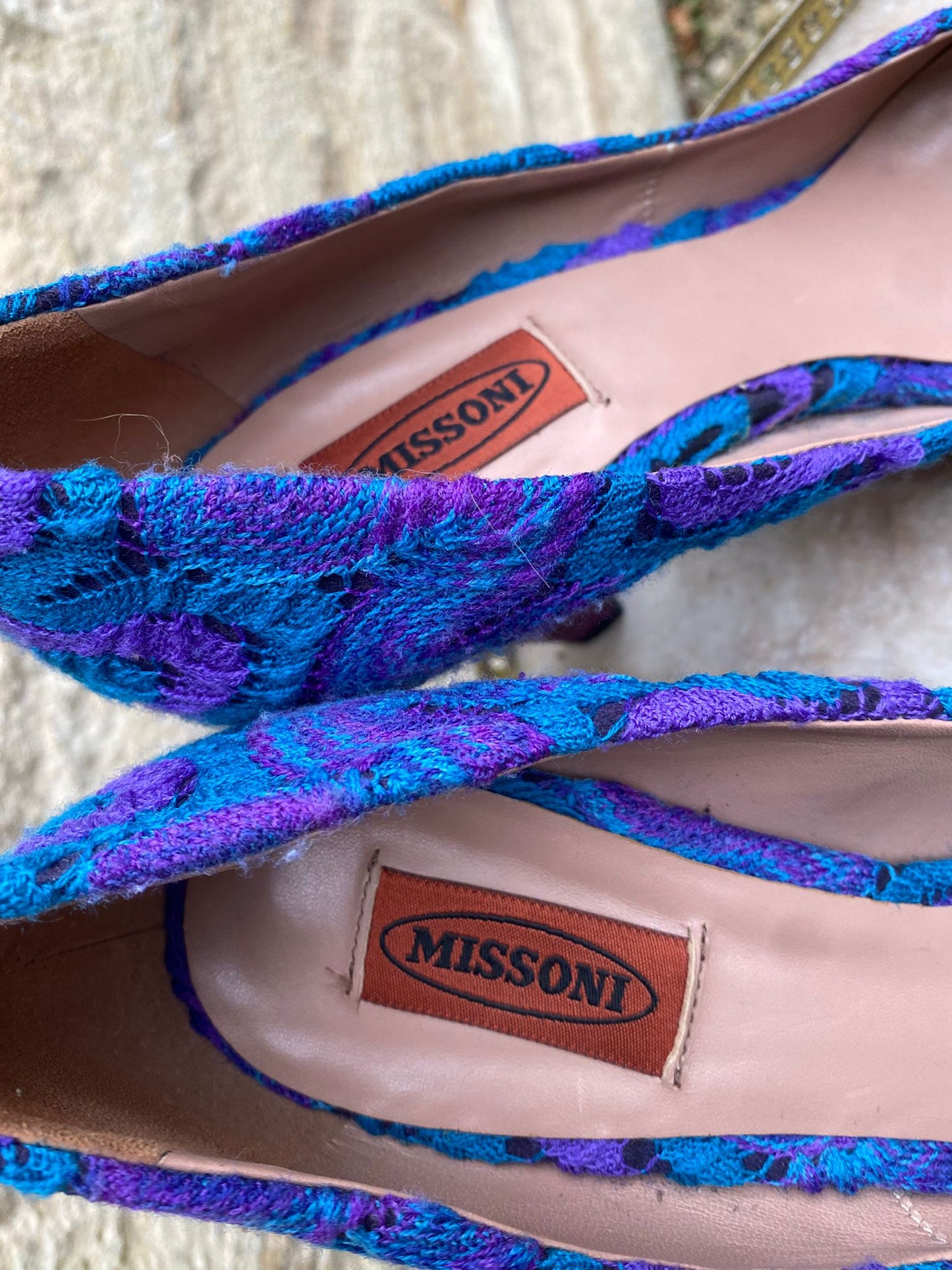 Missoni Zigzag Knit Heels