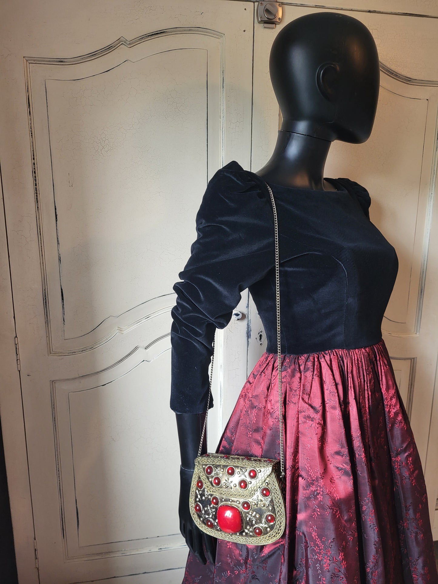 Vintage 1990s Custom-Made Evening Dress