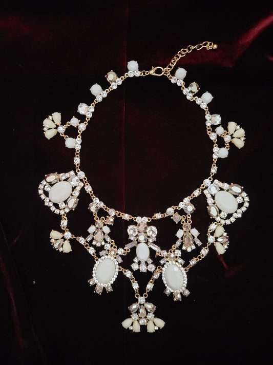 Ivory Cascade Statement Necklace