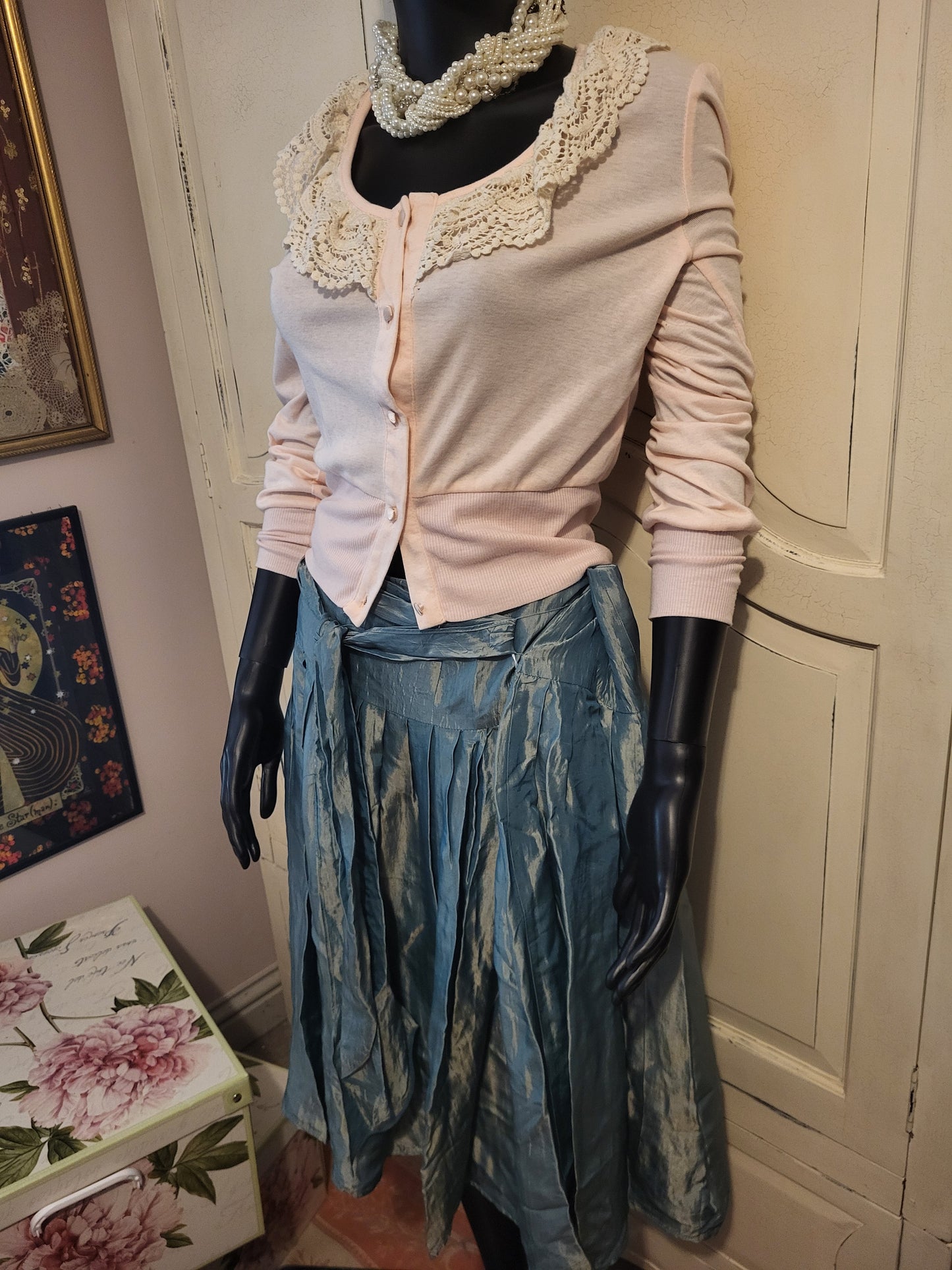 Sea Green Midi Skirt