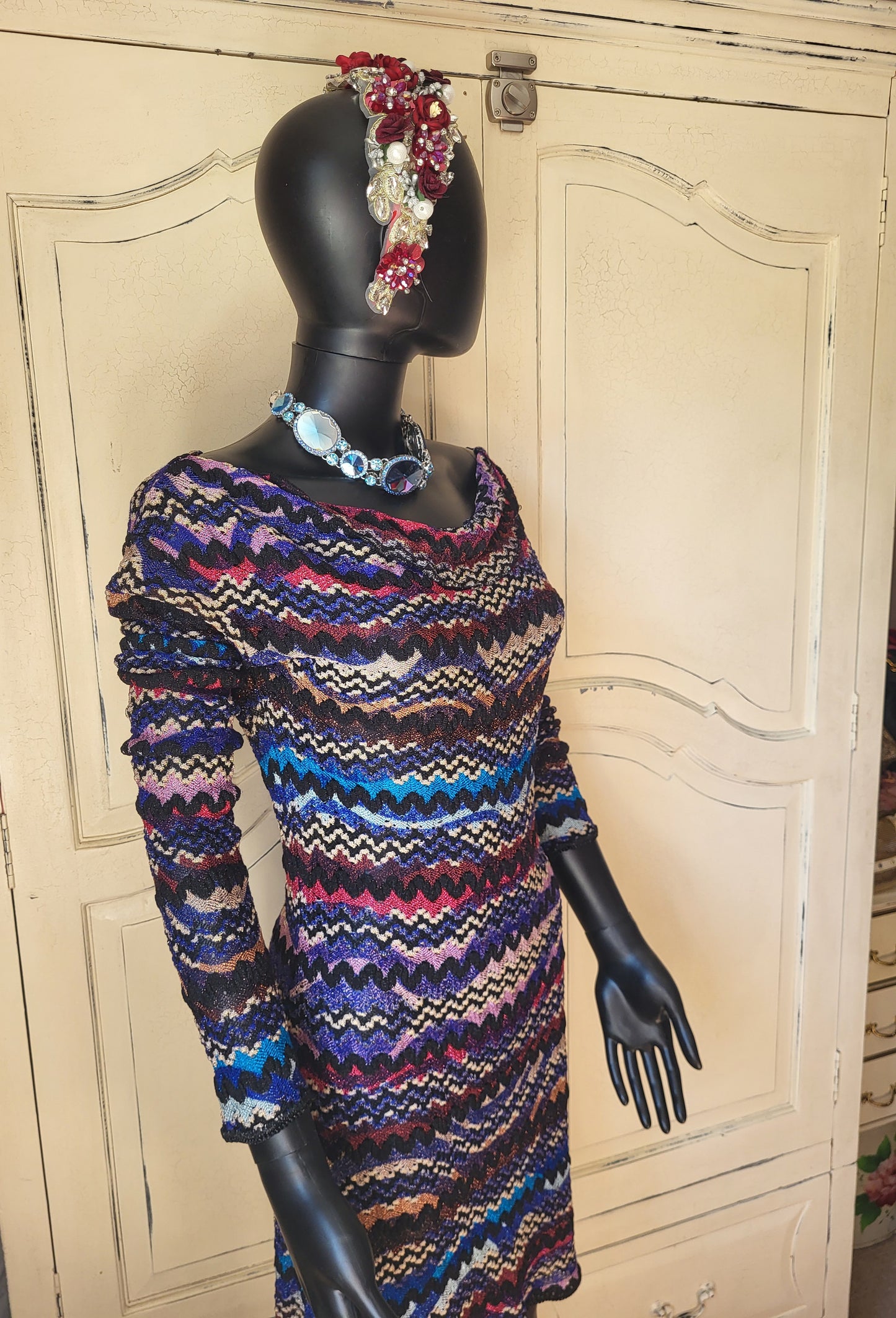 Missoni Purple and Lilac Sheer Dress