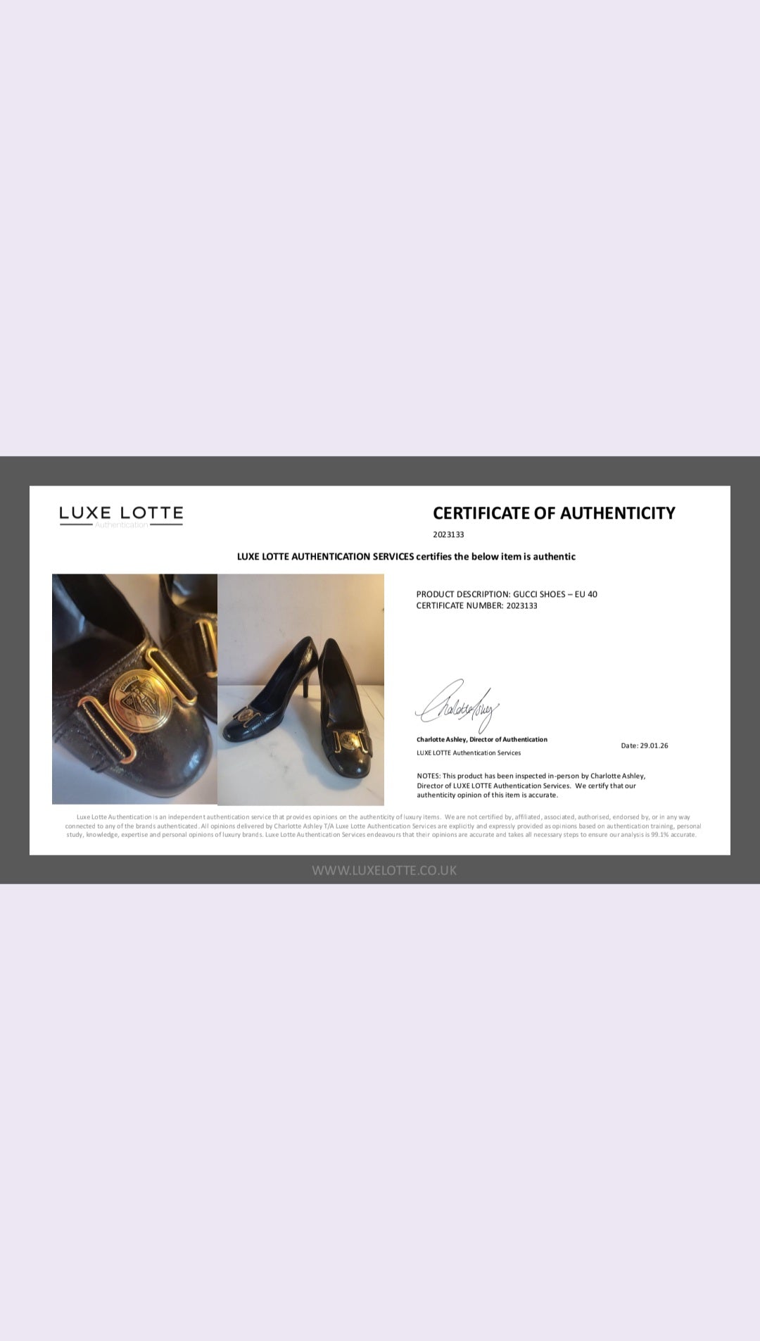 Vintage Gucci Black Patent Leather Emblem Heels