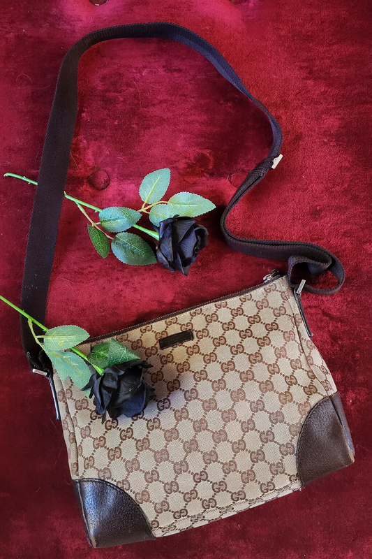 Vintage Gucci GG Monogram Shoulder Bag