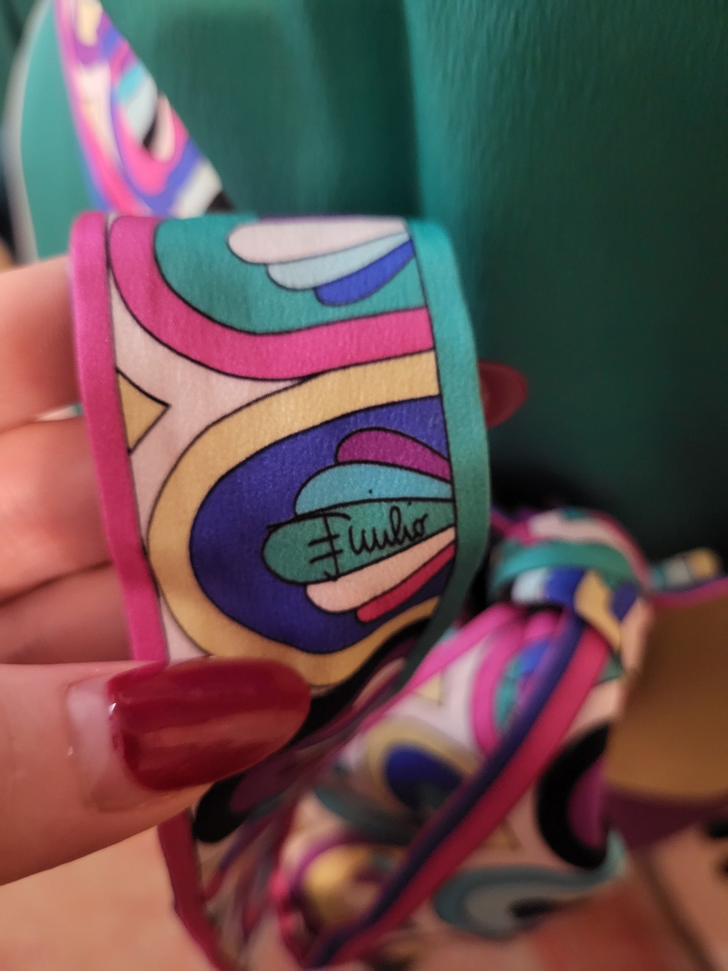 Emilio Pucci 100% Silk Multicolour Mini Dress