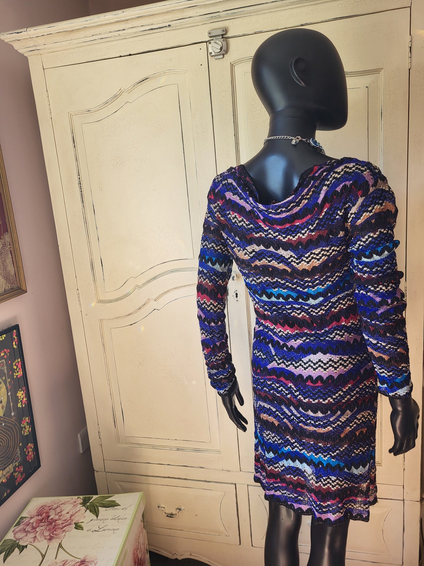 Missoni Purple and Lilac Sheer Dress