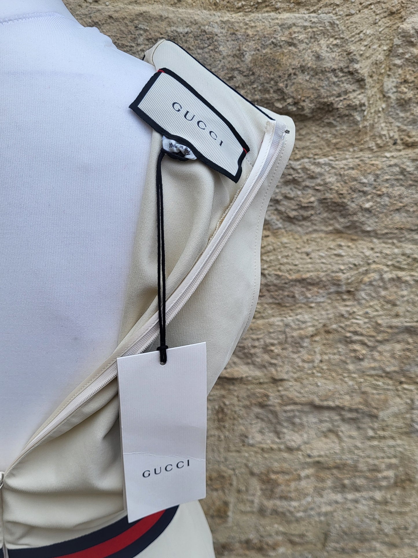 Gucci Alessandro Michele Cream Pleated Dress BNWT