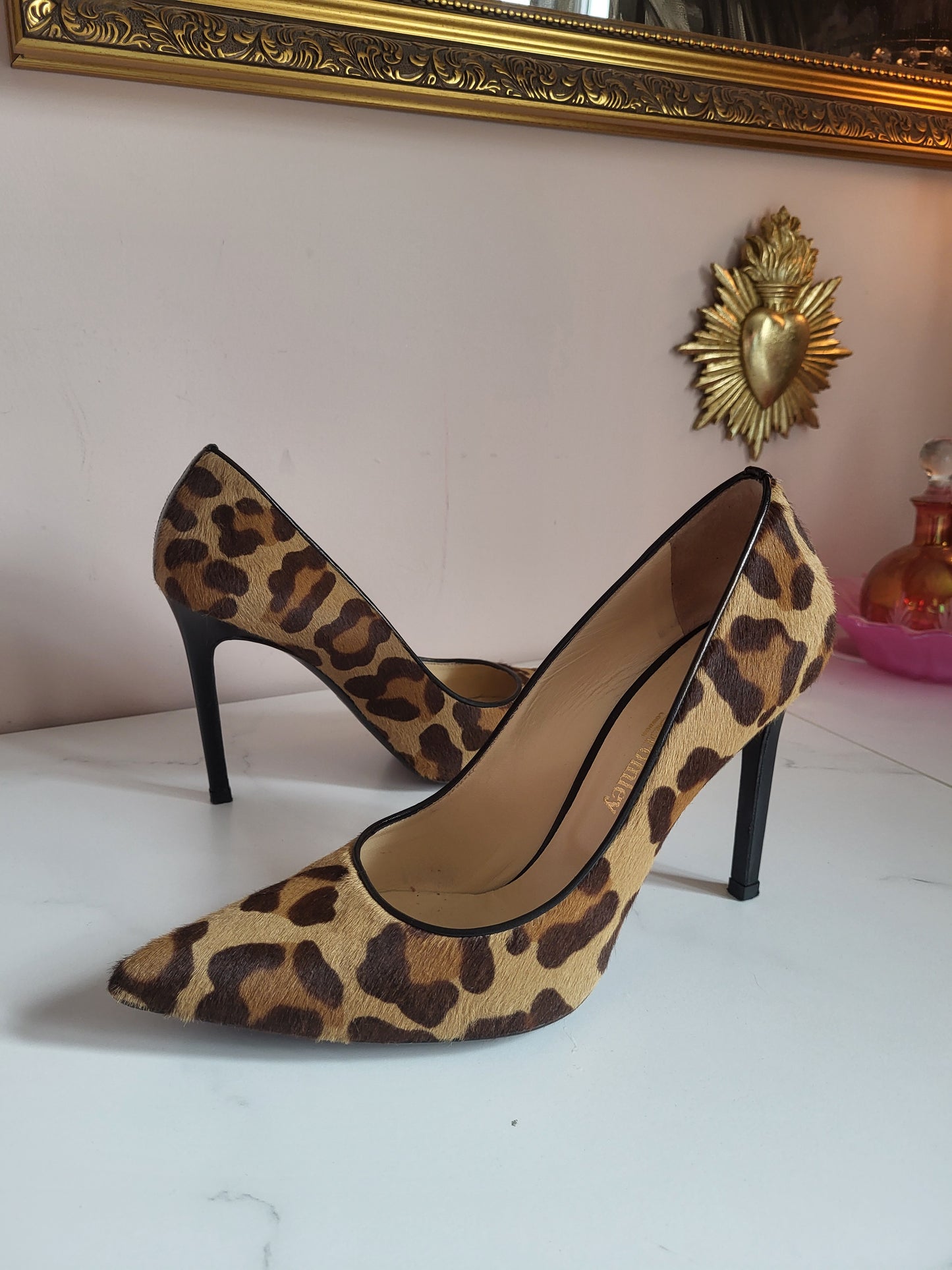 Russell & Bromley Ponyskin Leopard Court Heels