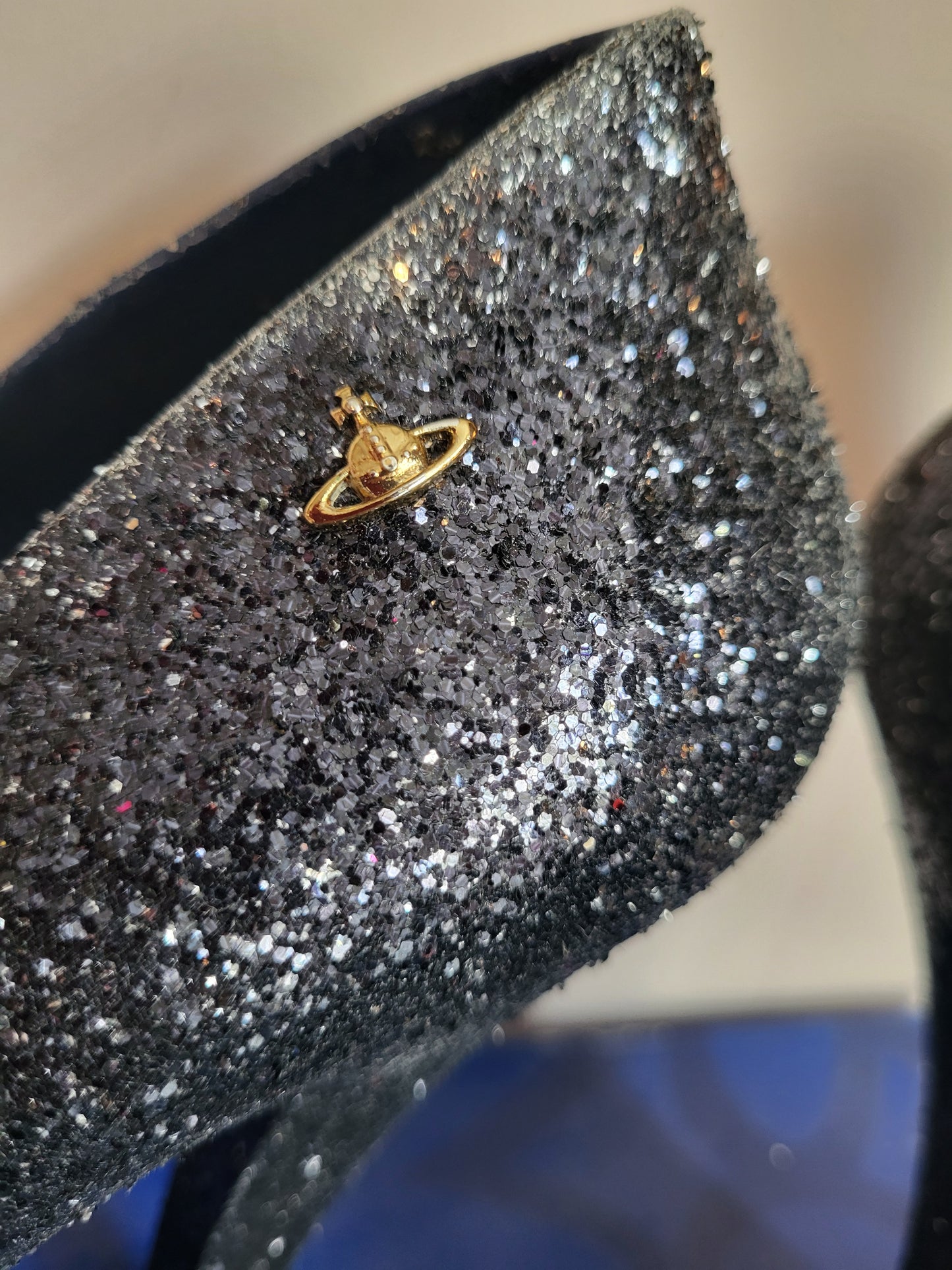 Vivienne Westwood Anglomania x Melissa Black Glitter Heels