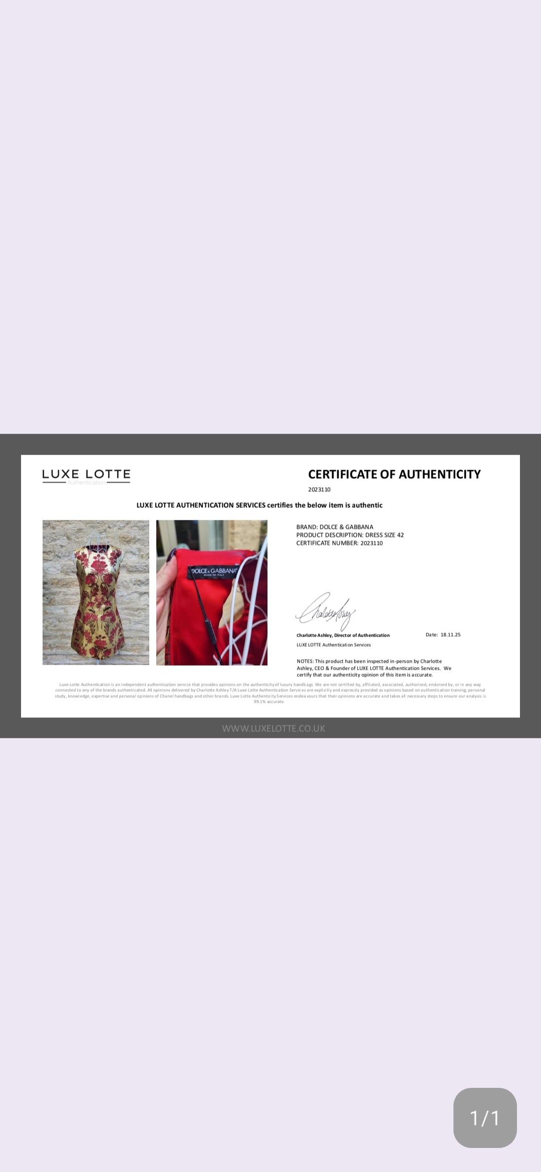 Dolce & Gabbana Gold Brocade Silk Mini Dress