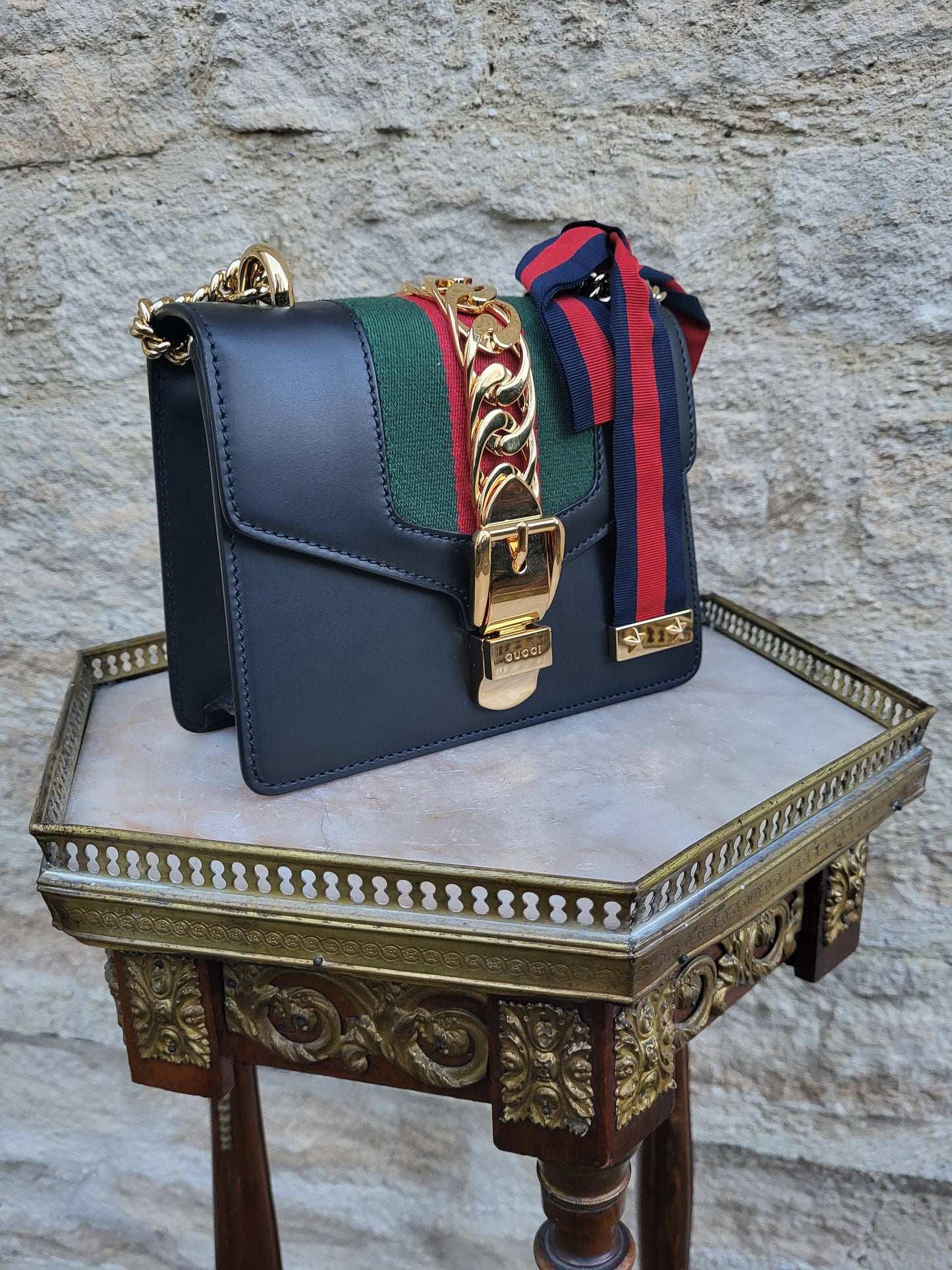 Gucci Sylvie Leather Shoulder Bag