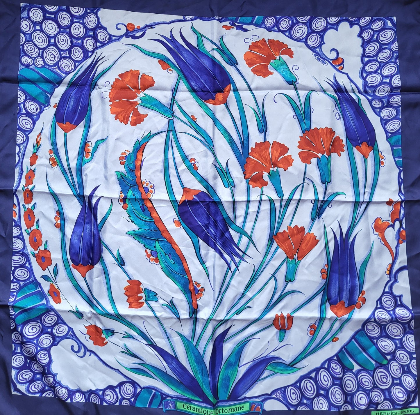 Hermès Céramique Ottomane Silk Scarf