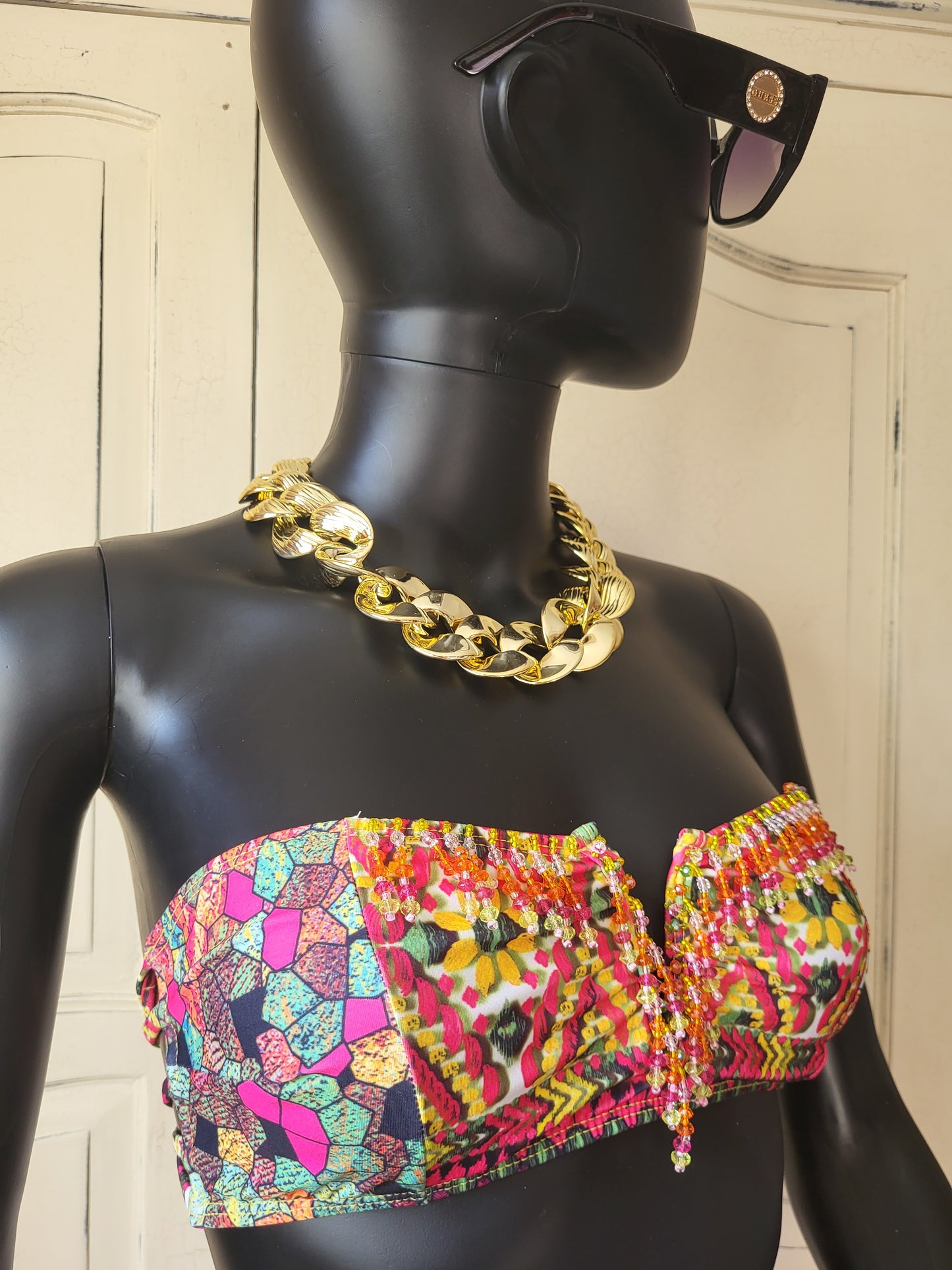 Paradizia Beaded Bandeau Bikini