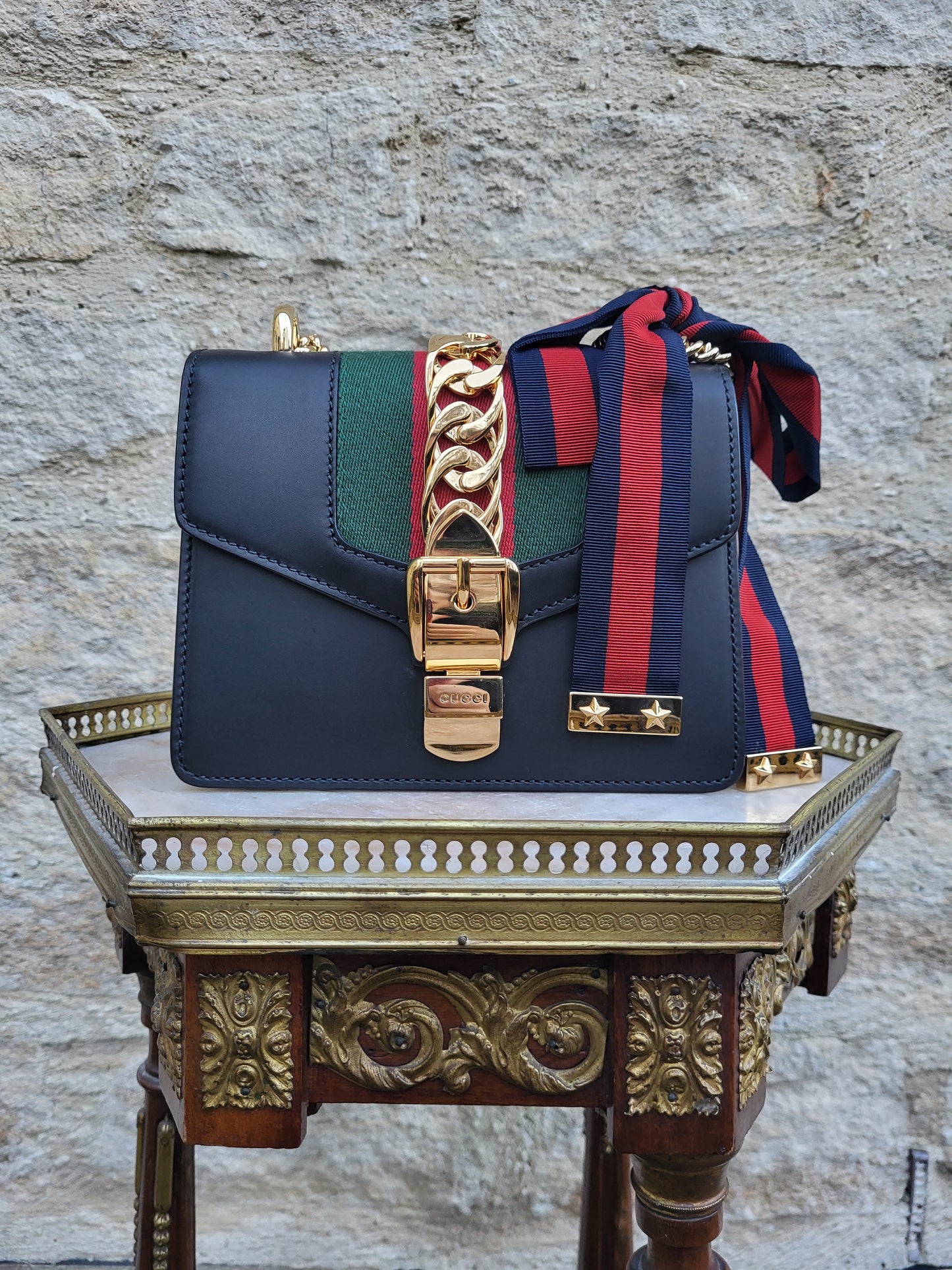 Gucci Sylvie Leather Shoulder Bag