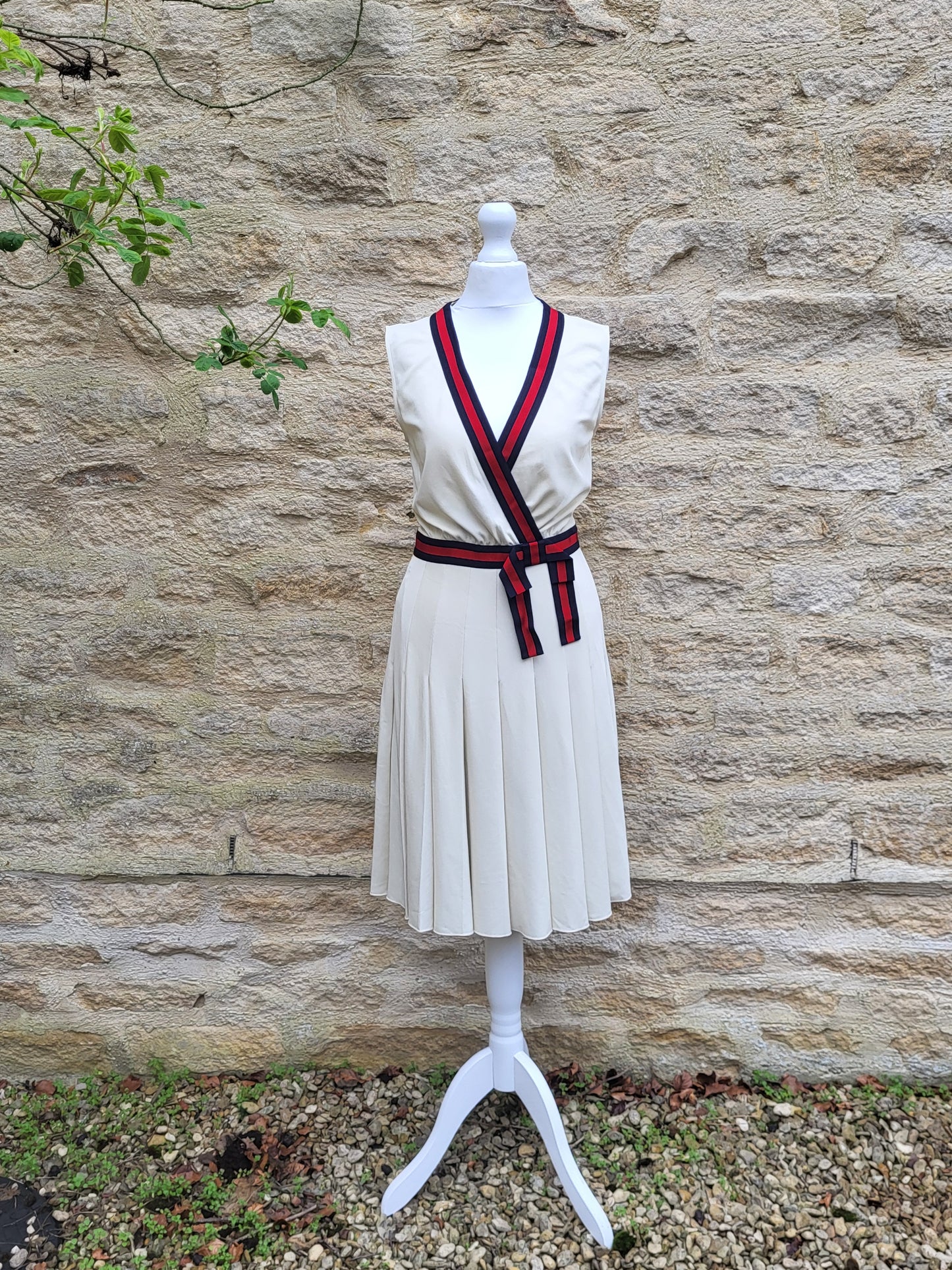 Gucci Alessandro Michele Cream Pleated Dress BNWT