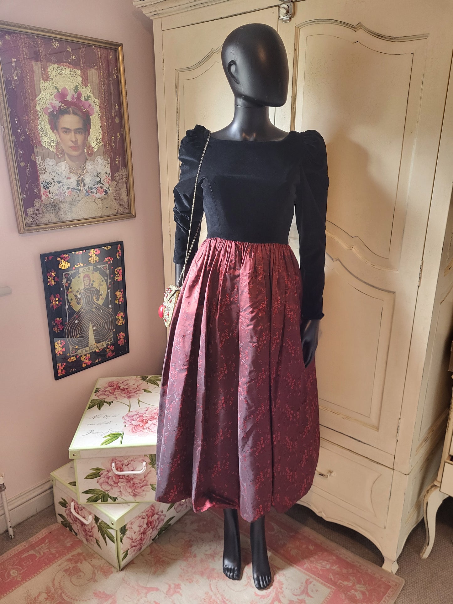 Vintage 1990s Custom-Made Evening Dress