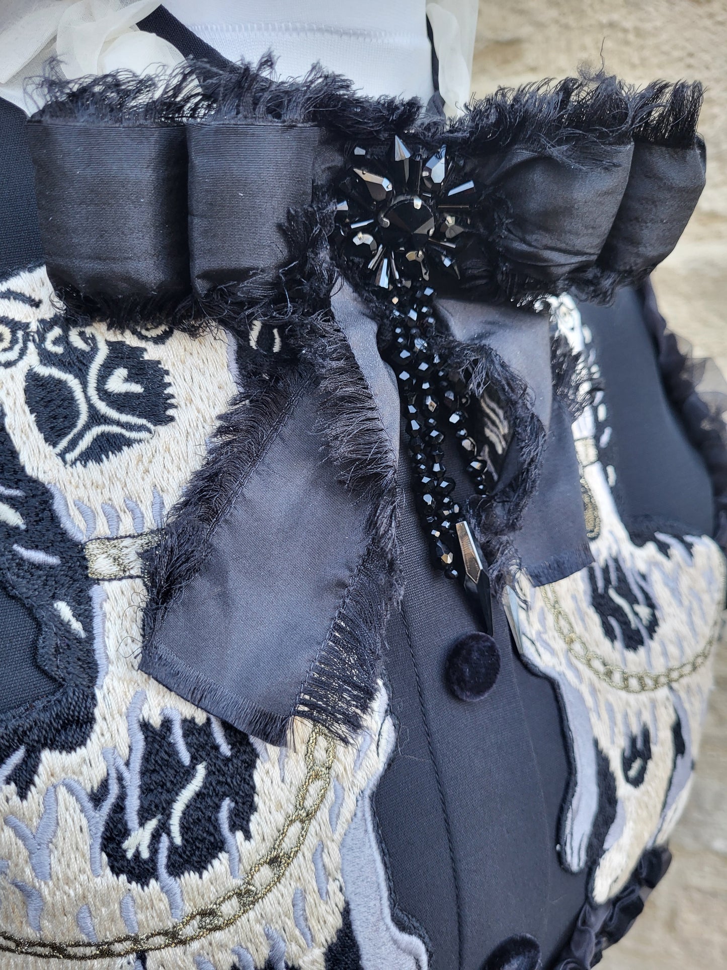 Gucci Alessandro Michele Beaded Bosco & Orso Dress