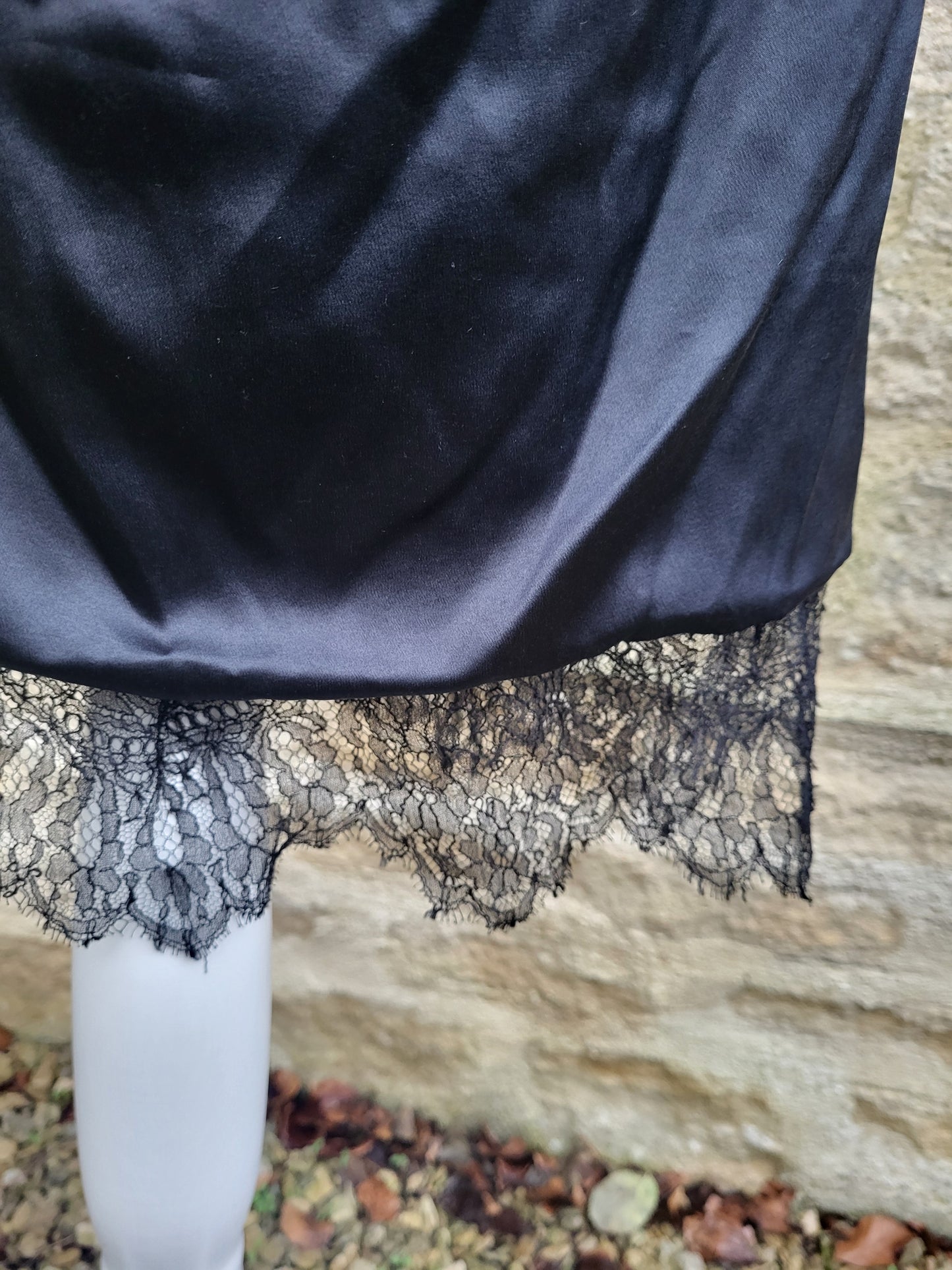 Vintage Dolce & Gabbana Black Silk Satin Dress