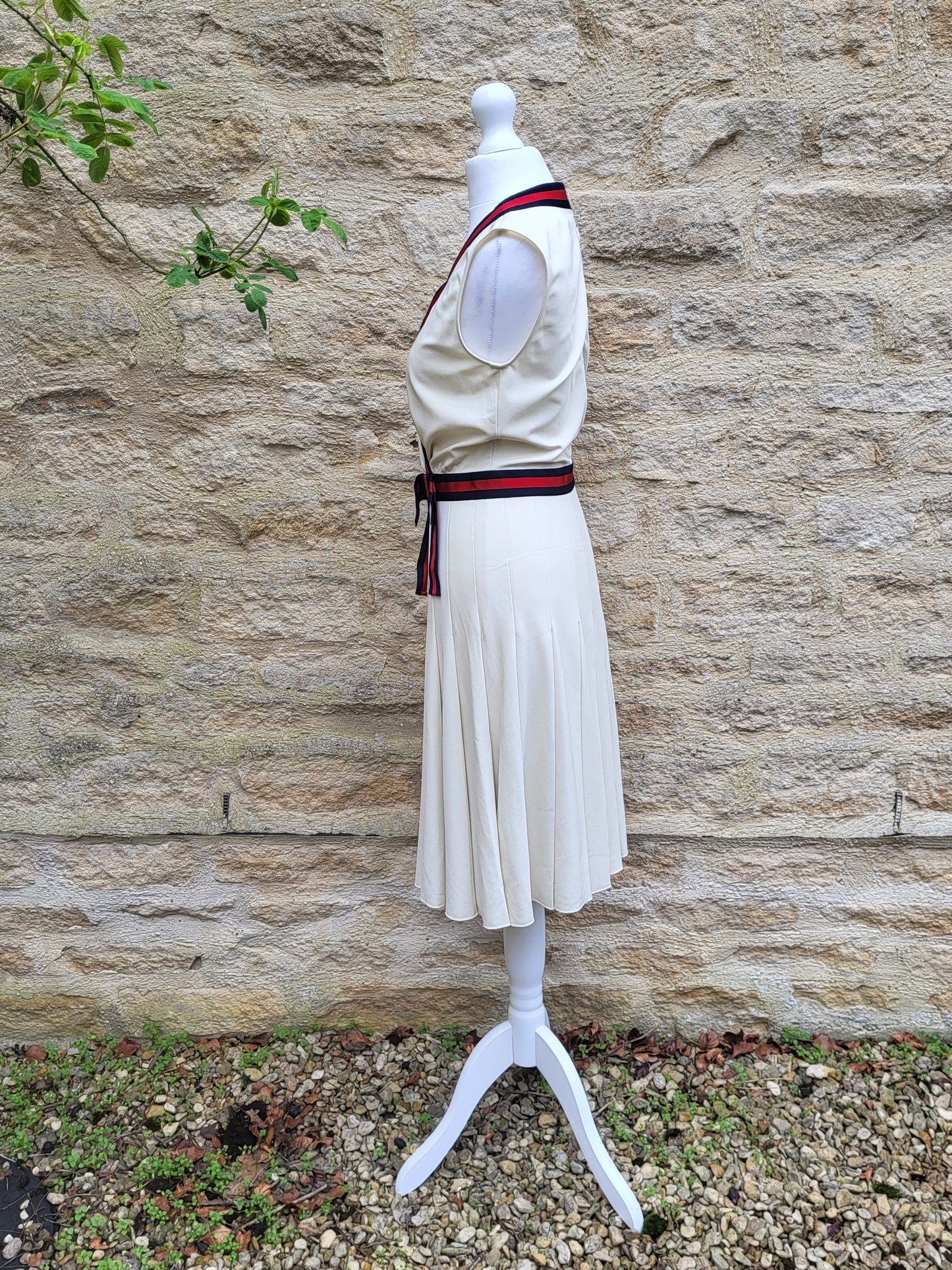 Gucci Alessandro Michele Cream Pleated Dress BNWT