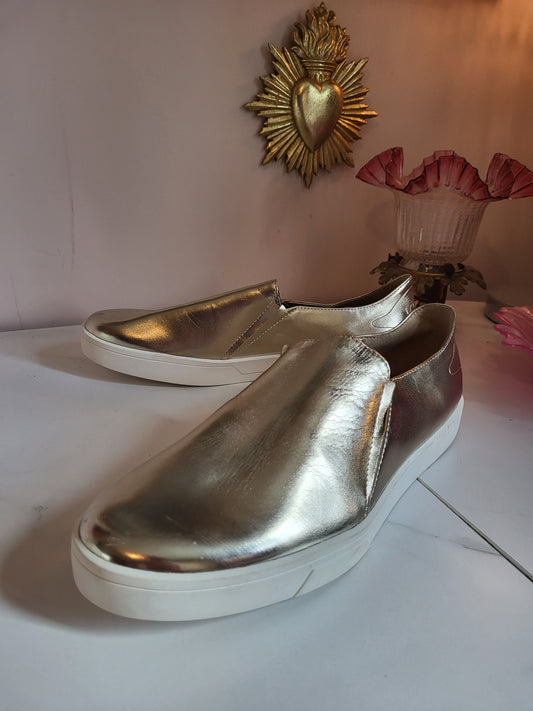 Calvin Klein Gold Slip on Shoes