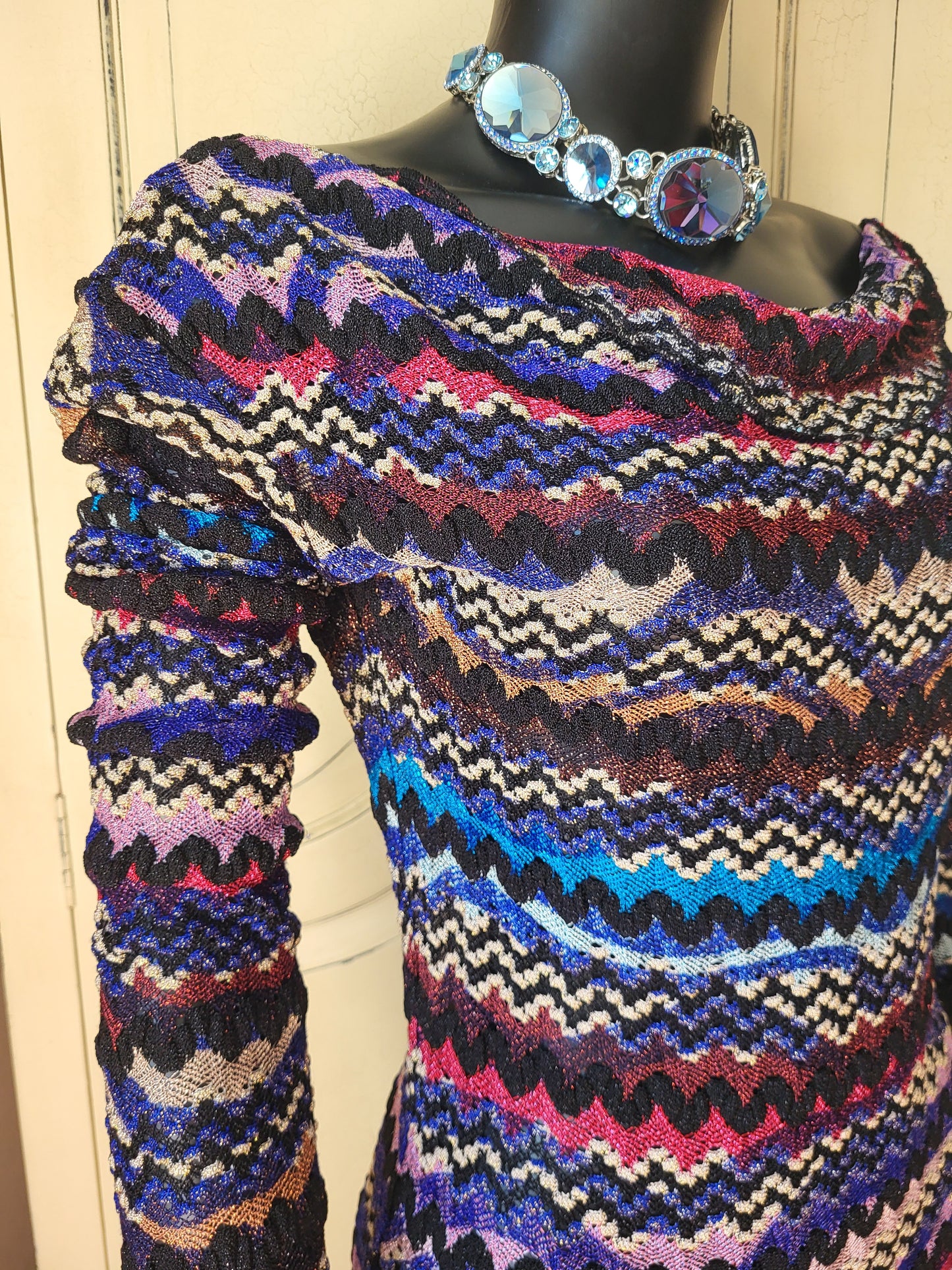Missoni Purple and Lilac Sheer Dress