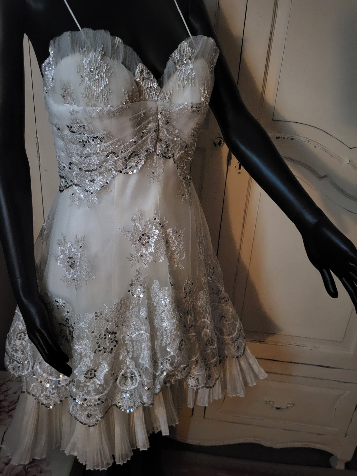 Anais Cream Embellished Gown