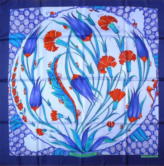 Hermès Céramique Ottomane Silk Scarf