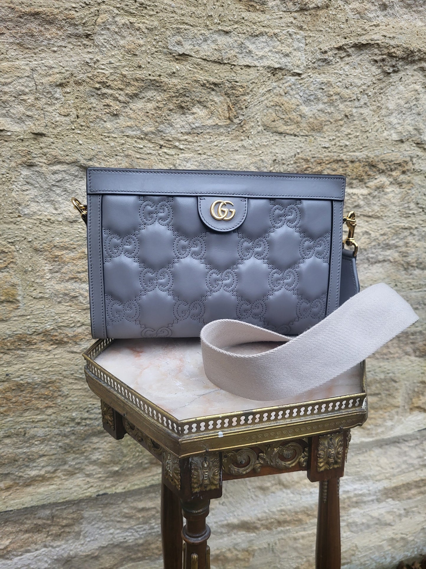 Gucci GG Matelassé Quilted Leather Shoulder Bag