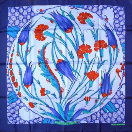 Hermès Silk Scarf 'Céramique Ottomane'' Boxed - Full Set
