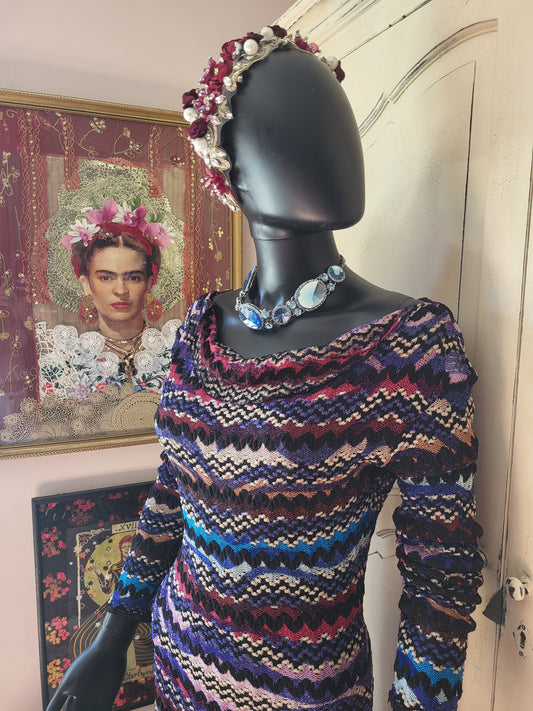 Missoni Purple and Lilac Sheer Dress