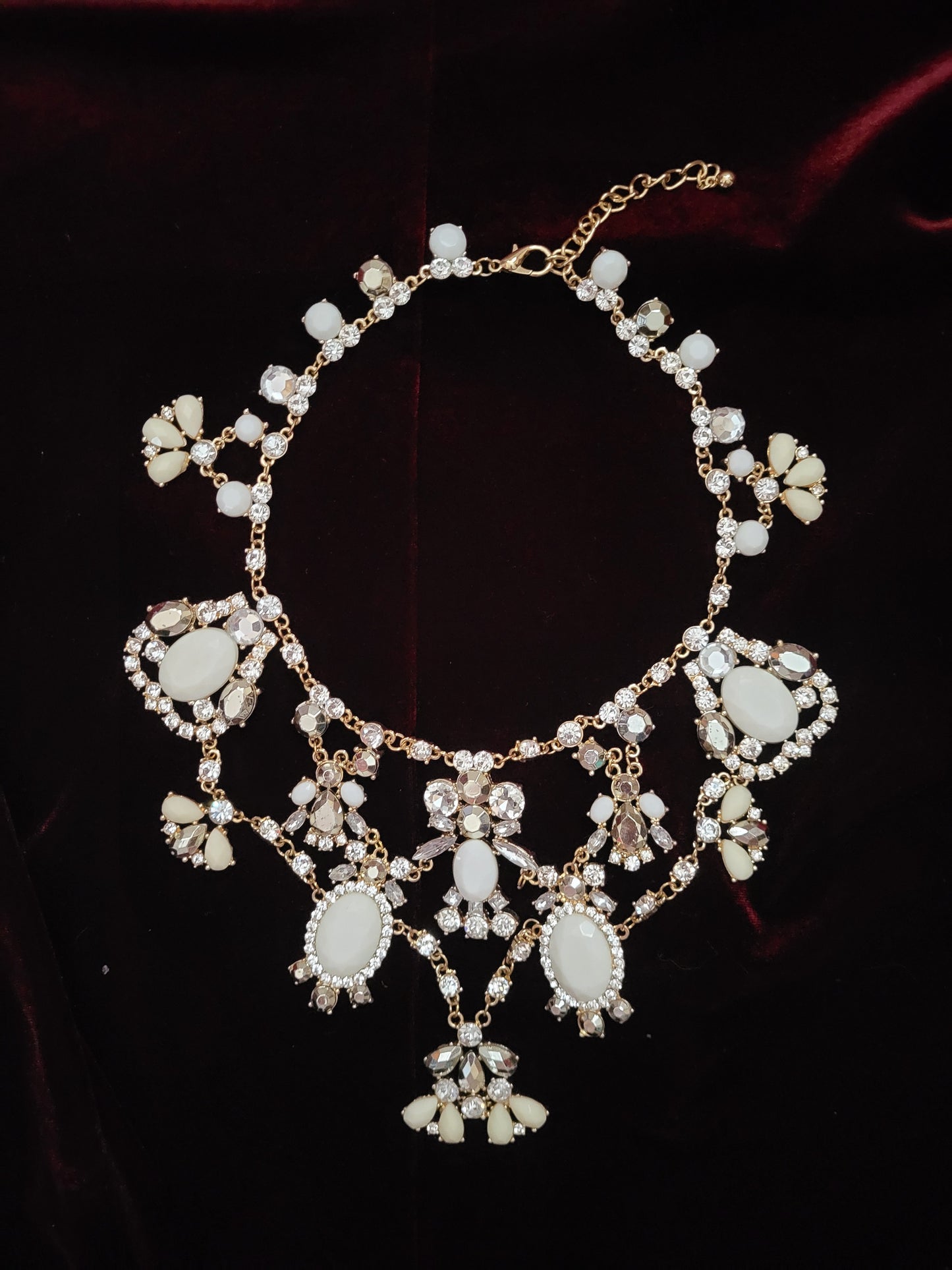 Ivory Cascade Statement Necklace