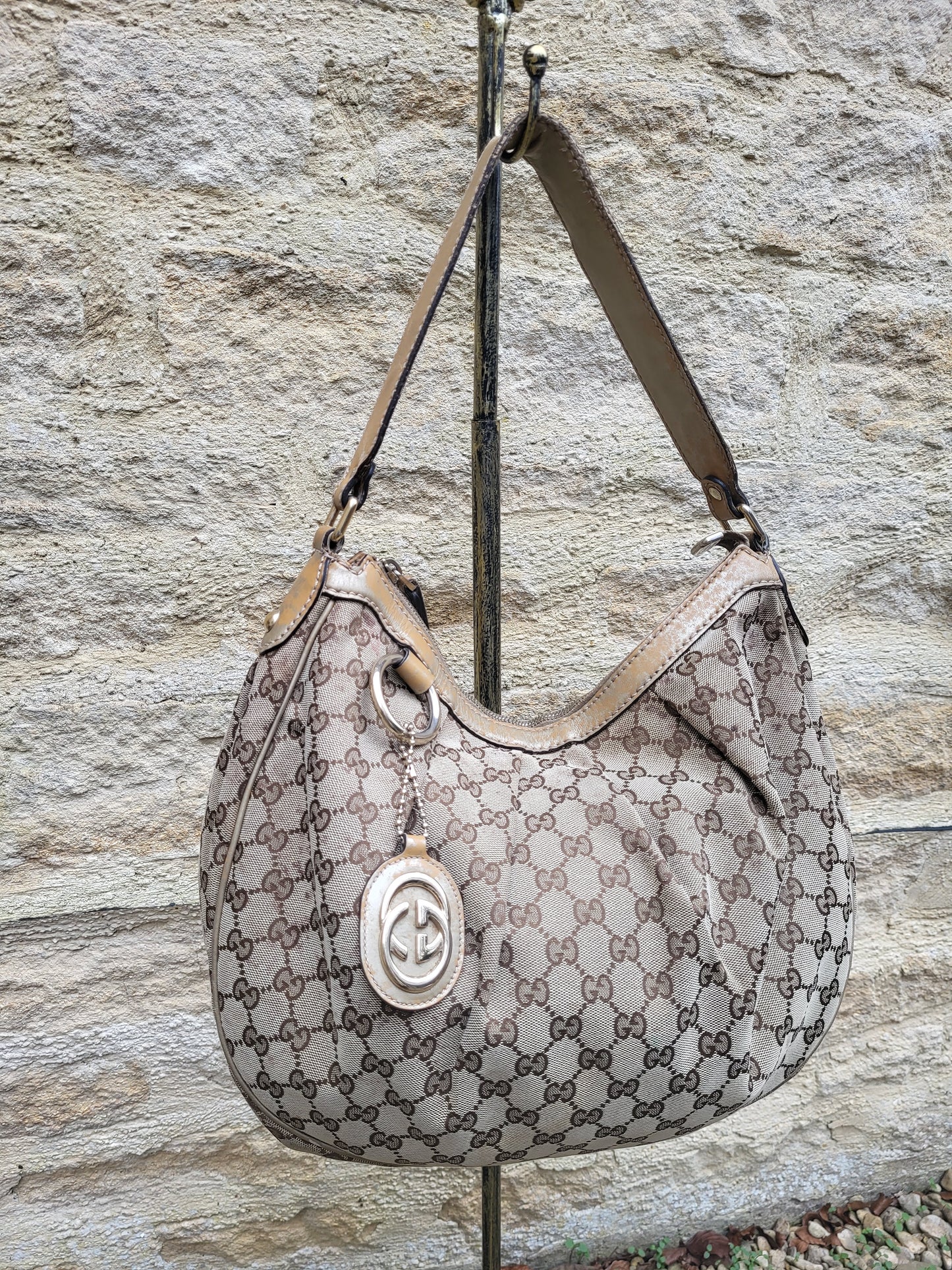 Vintage Gucci Sukey GG Monogram Hobo Bag