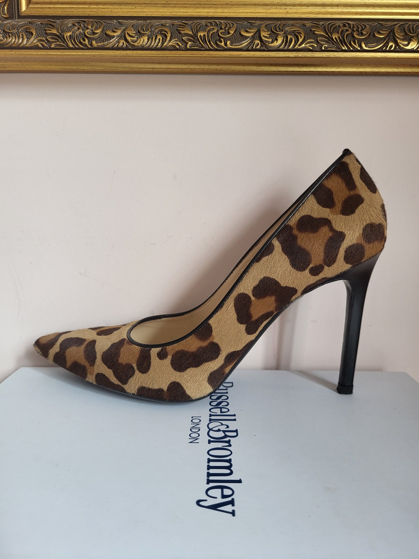 Russell & Bromley Ponyskin Leopard Court Heels