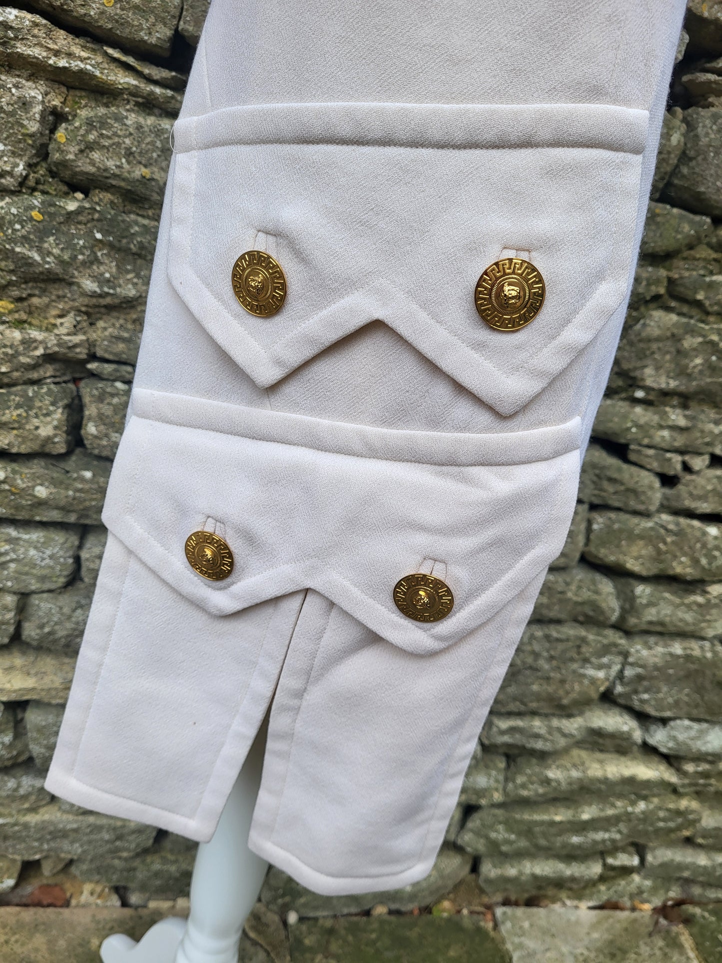 RARE Vintage Gianni Versace Wool Mini Dress