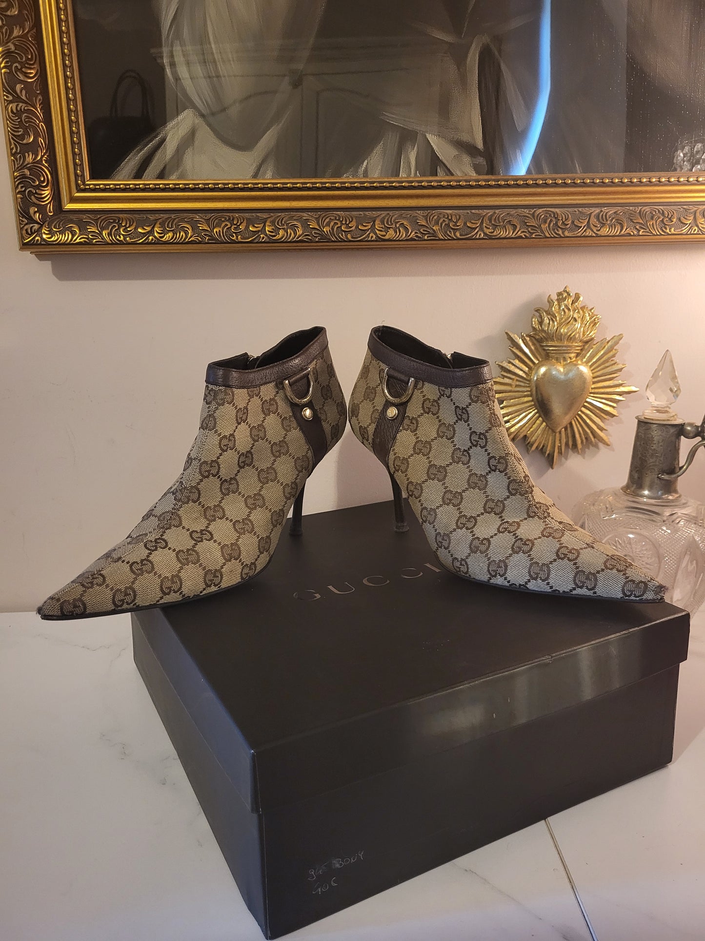 Tom Ford Era Gucci Monogram Stiletto Boots