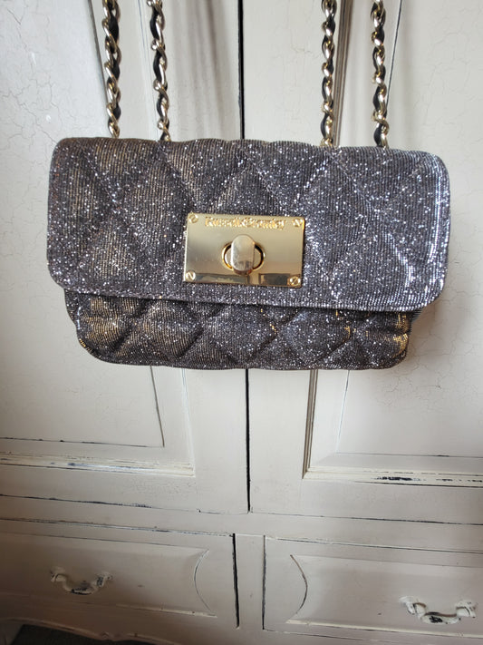 Russell & Bromley Glitter Quilted Chain Bag