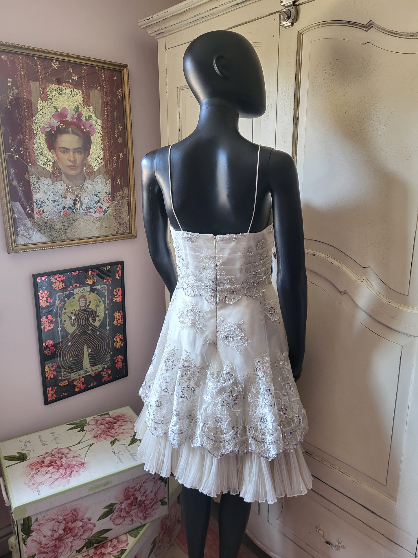 Anais Cream Embellished Gown