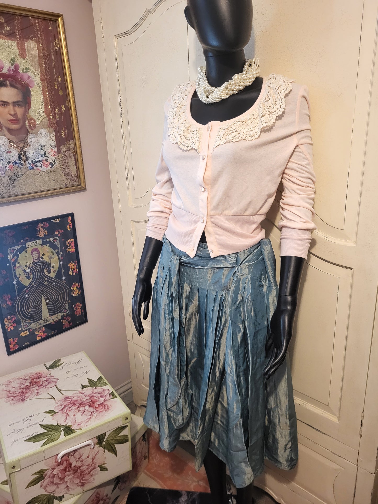 Sea Green Midi Skirt