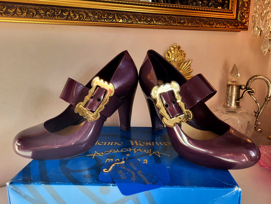 Vivienne Westwood Anglomania x Melissa Plum Baroque Buckle Heels