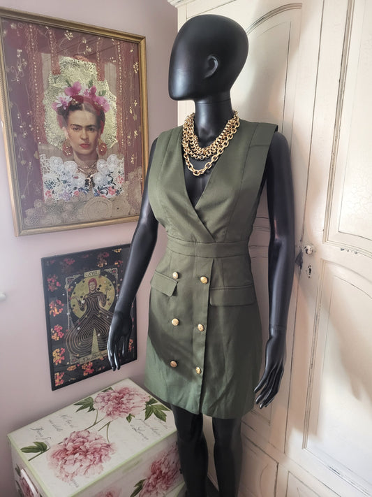 Army Green Tailored Dress
