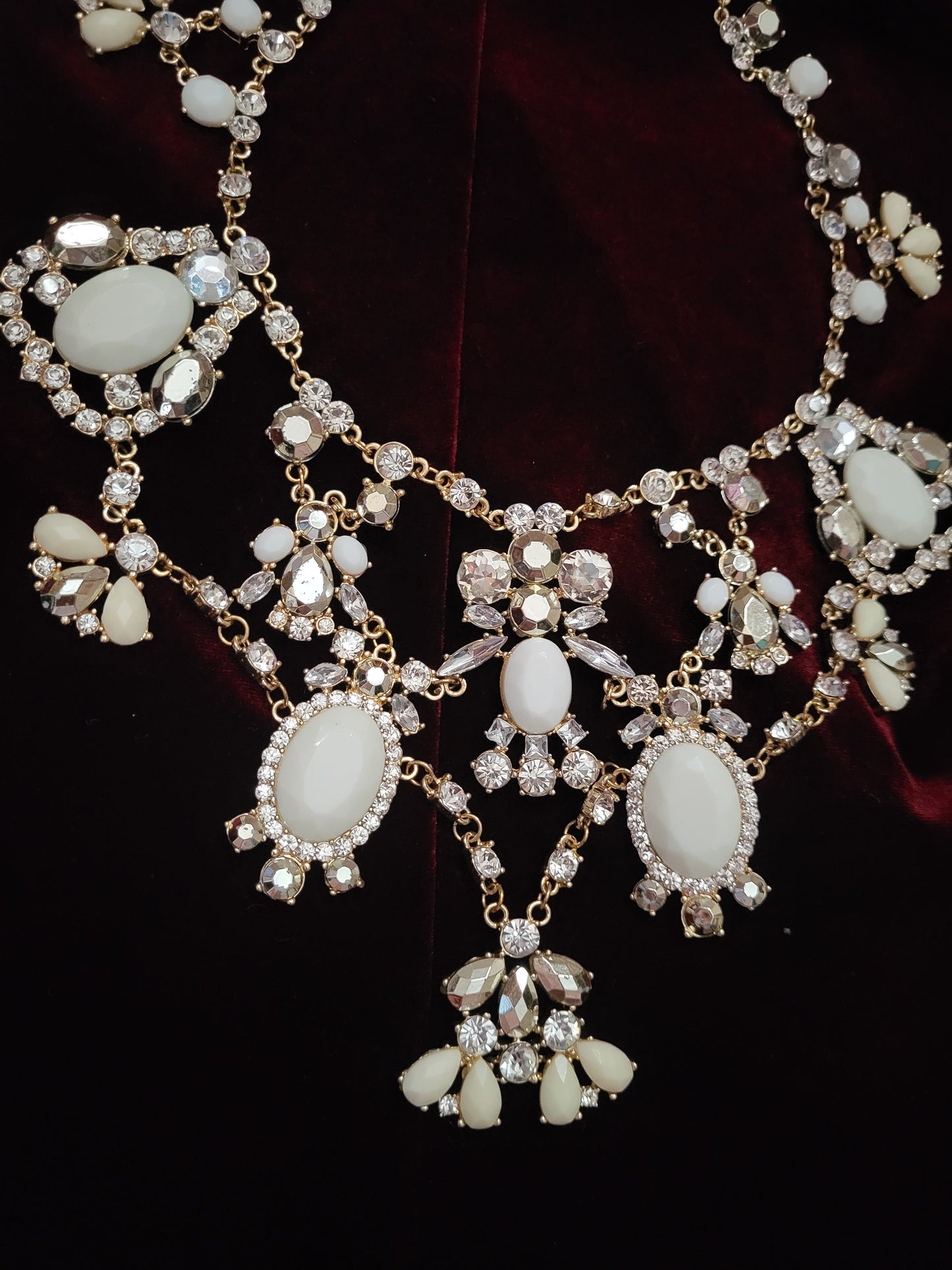 Ivory Cascade Statement Necklace