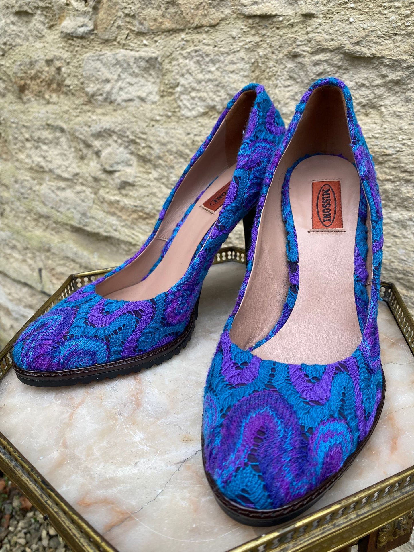 Missoni Zigzag Knit Heels