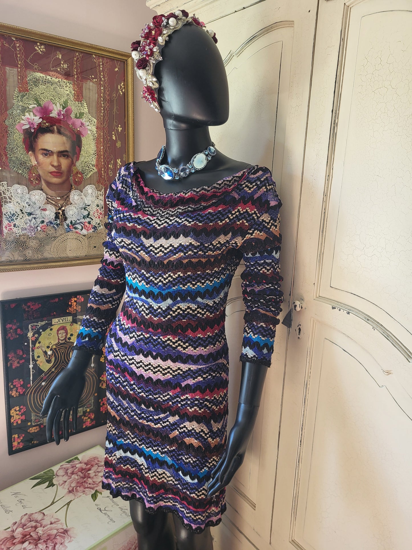Missoni Purple and Lilac Sheer Dress
