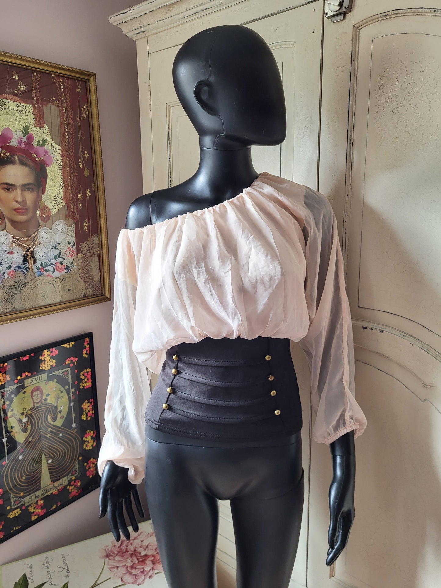 Blush Pink Corset Top